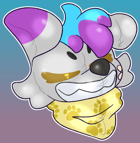 flat color headshot