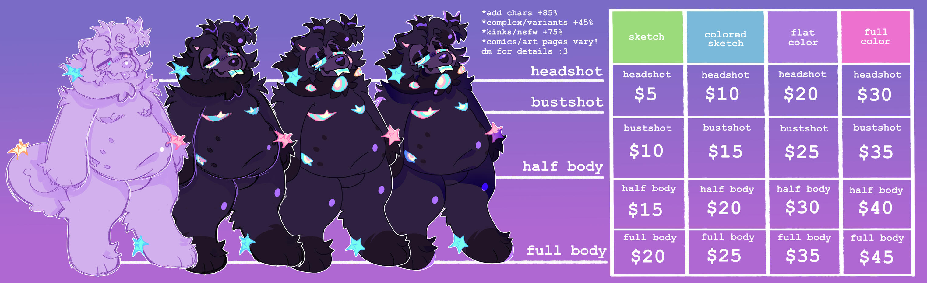 2026 commission ref sheet!
